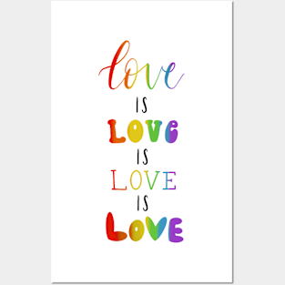 Love is love Posters and Art